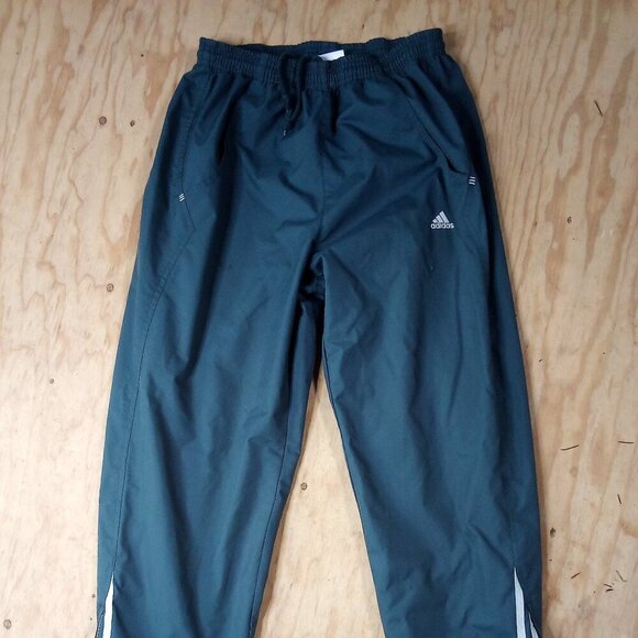 Vintage Adidas Striped Mesh Lined Wind Pants Joggers - Picture 2 of 9